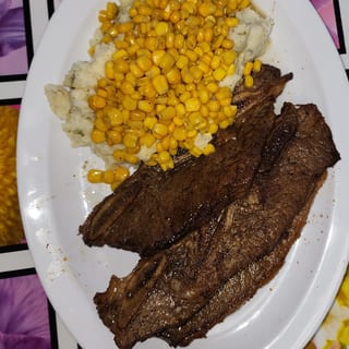 3 Pieces Rib Tip Beef Dinner